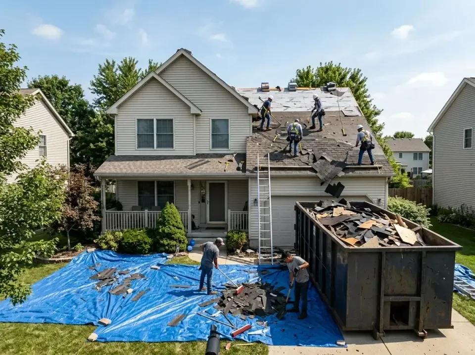 roof-replacement-debris-remova-004 — frequently asked questions, Cheapest Dumpster Rentals in Sherwood, AR